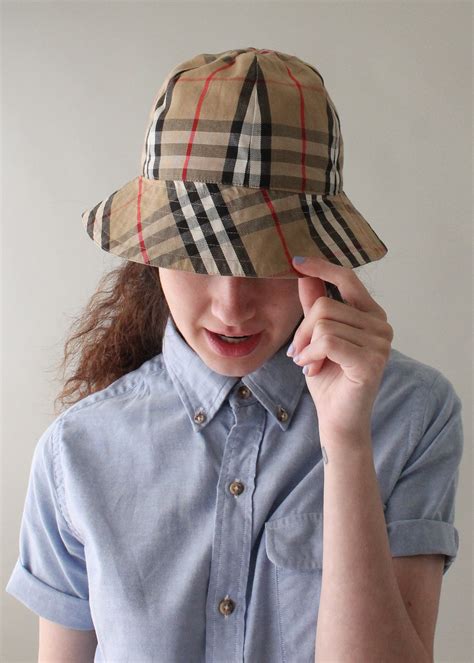 burberry bucket hat vintage